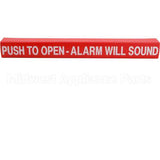 ECL-105417-1 Compatible Detex Wrap, Push Pad, Push To Open, Red