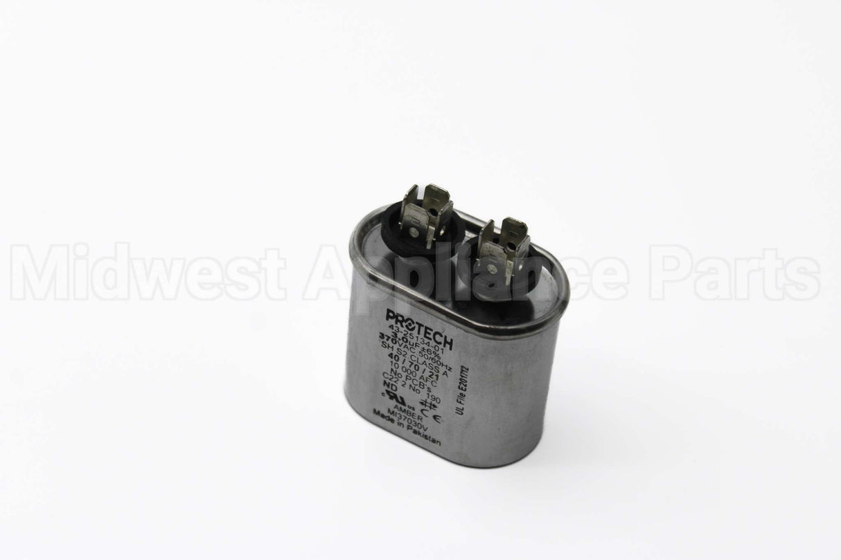 43-25134-01 Rheem-Ruud 3Mfd 370V Oval Run Capacitor