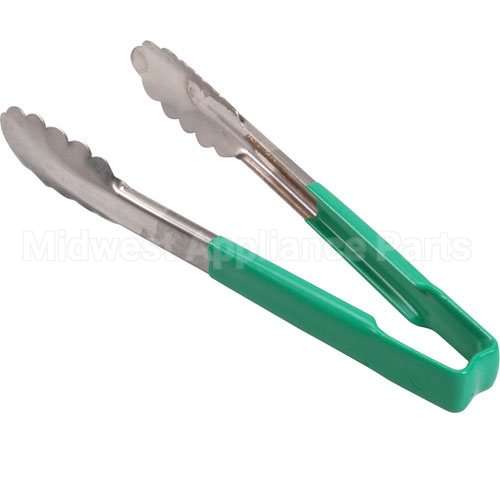 EDL31013 Compatible Edlund Tong Green/Ss 9.5 In Scallop Grip