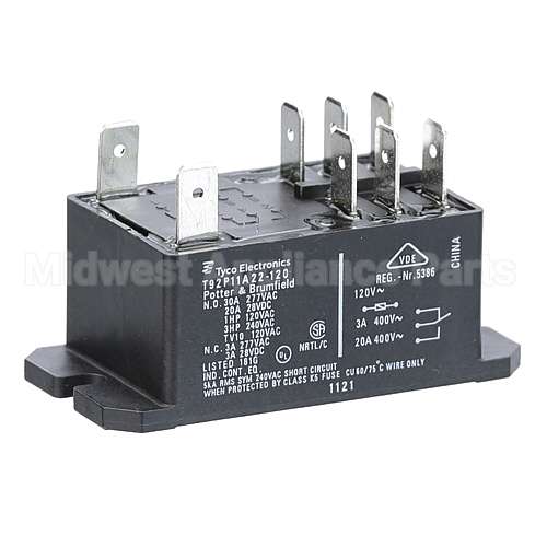 00-087714-046-1 Compatible Hobart Relay, 2-Pole, 30A