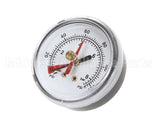 EV306818 Everpure Back Mnt Brass Gauge 0-125 Psi