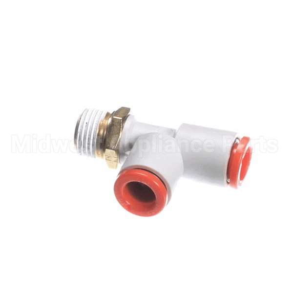 F039 Compatible Edlund Fitting, 1/4Od Push-In Run Tee