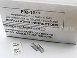 F92-1011 Copeland Comfort Control (White Rodgers) Lp->Natural Gas Conversion Kit