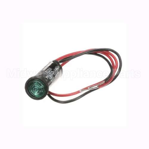 LI37215 Compatible Alto Shaam Light, Ind, Bright, 28Vdc, Green, 0.312"Hole, 100-500