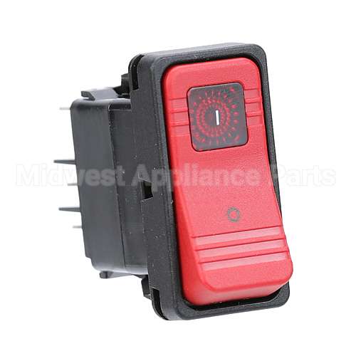 60172301 Compatible Pitco Switch, Rocker, 24Vdc, Dpdt, Led Red