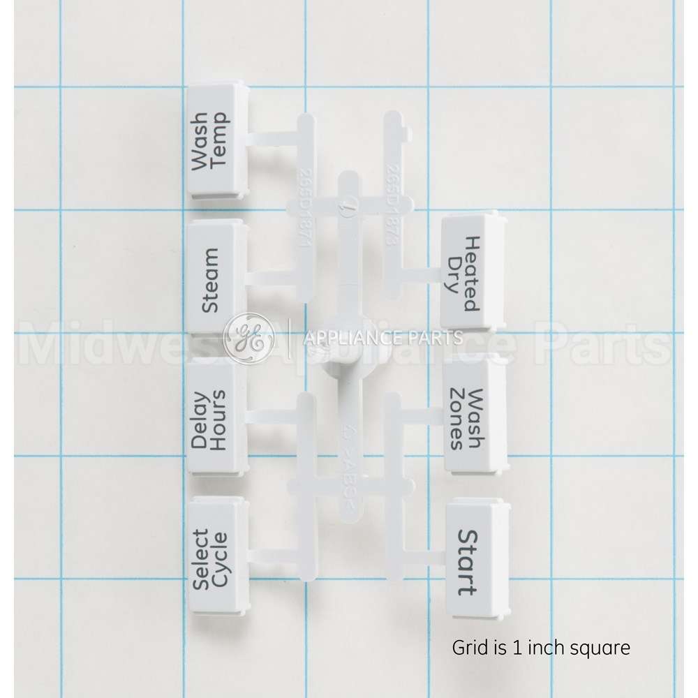 WD34X11833 GE Button And Graphics Asm