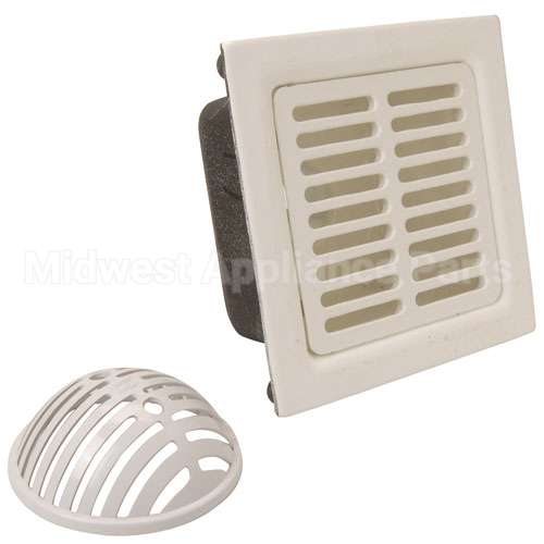 FD2375-3NH-F Compatible Zurn Sink, 12"Sq Flr, Full Grate, 6"Dp