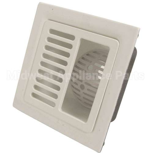FD2375NH3H Compatible Zurn Sink, 12"Sq Flr, Half Grate, 6"Dp
