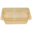 FG211P00AMBR Compatible Rubbermaid 1/4 Size Food Pan - Amber High Heat