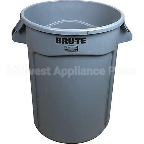 FG263200GRAY Compatible Rubbermaid Trash Can-32Gal Rnd Gray