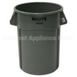 FG264360GRAY Compatible Rubbermaid 44Gal Rnd Brute Trashcan No Lid Included
