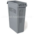 FG354000GRAY Compatible Rubbermaid Vented Trash Can 23 Gal Gray