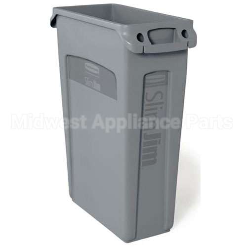 FG354000GRAY Compatible Rubbermaid Vented Trash Can 23 Gal Gray