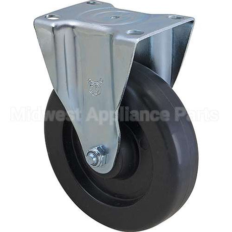 FG4614L40000 Compatible Rubbermaid Caster, Plate5"Od, Rigid, Black