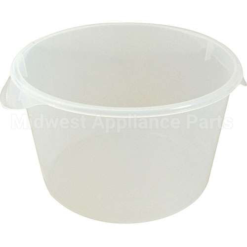 FG572624CLR Compatible Rubbermaid Container, 12Qt Round (Clear) Lemonade