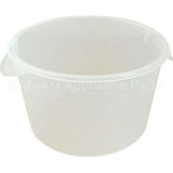 FG572624CLR Compatible Rubbermaid Container, 12Qt Round (Clear) Lemonade