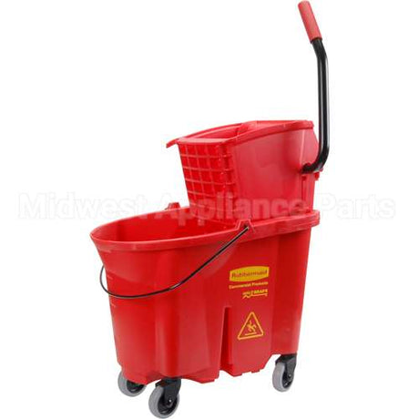 FG758888RED Compatible Rubbermaid Bucket, Mop, W/Wringer, Red