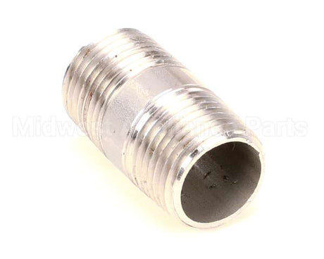 FT0619 Bki Nipple, 1/2 X 1-1/2 Lg, Ss 304