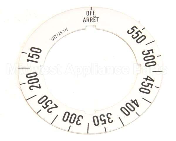 G02725-17 Garland Dial Insert (Off/150F/550F)