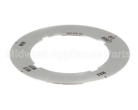 G02725-26 Garland Dial Insert (Off/Min/Med/Max)