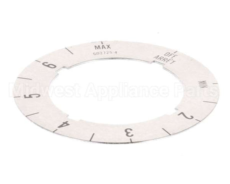 G02725-4 Garland Dial Insert (Off/Min/2-6/Max)