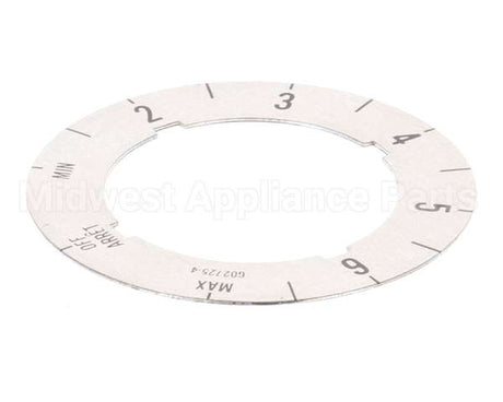 G02725-4 Garland Dial Insert (Off/Min/2-6/Max)