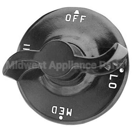 G10351 Compatible Garland Knob 2-1/4 D, Off-Lo-Med-Hi