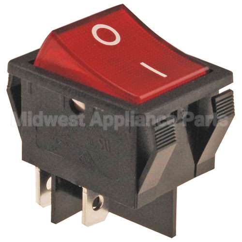 GML155C Compatible Cecilware Switch, Rocker(On/Off, Lgh, Red)
