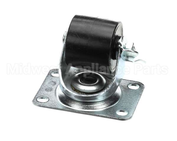 H-20-02 H&K International Caster,2Zp,Brbr,Plte,Swivel,Sb,N