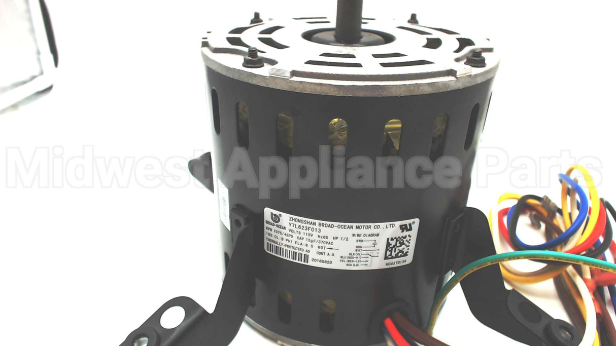 HC43TQ134 Carrier 115V 1/2Hp 1075Rpm 4Spd Motor