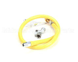 HG-4C-48 T&S Brass Gas Hose W/Quick Disconnect, 1/2 Npt, 48