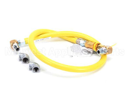 HG-4C-48S T&S Brass Gas Hose W/Quick Disconnect, 1/2 Npt, 48