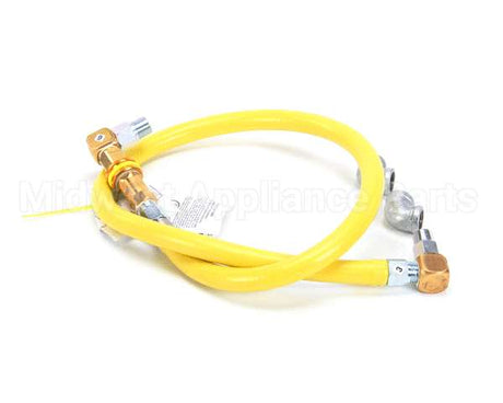 HG-4C-48S T&S Brass Gas Hose W/Quick Disconnect, 1/2 Npt, 48