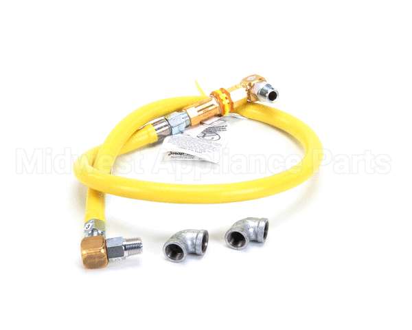 HG-4C-48S T&S Brass Gas Hose W/Quick Disconnect, 1/2 Npt, 48