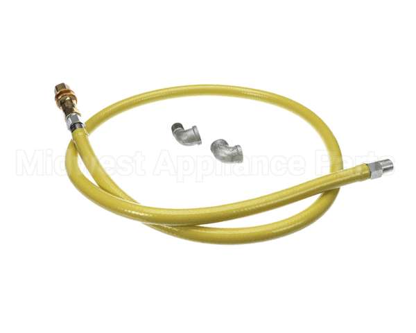HG-4C-72 T&S Brass Gas Hose W/Quick Disconnect, 1/2 Npt, 72