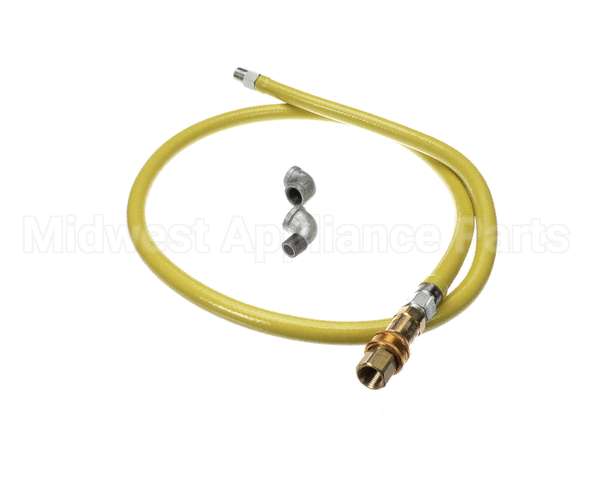HG-4C-72 T&S Brass Gas Hose W/Quick Disconnect, 1/2 Npt, 72