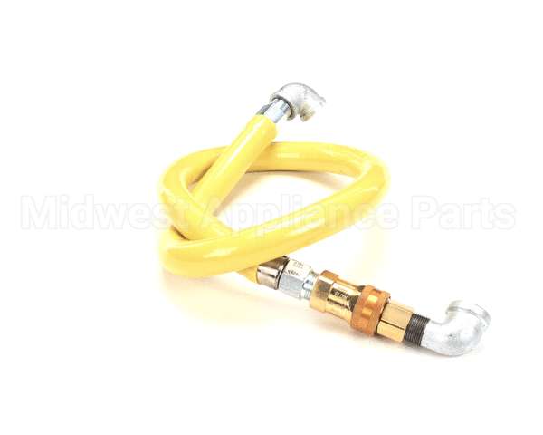 HG-4D-48 T&S Brass Gas Hose W/Quick Disconnect, 3/4 Npt, 48