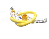 HG-4D-48K T&S Brass Gas Hose W/Quick Disconnect, 3/4 Npt, 48