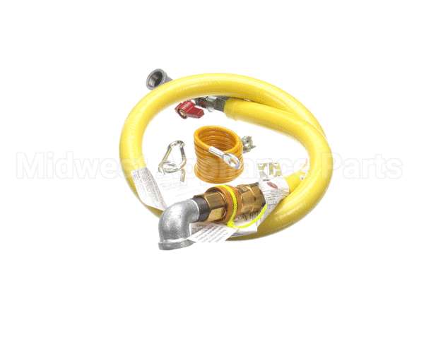 HG-4D-48K T&S Brass Gas Hose W/Quick Disconnect, 3/4 Npt, 48
