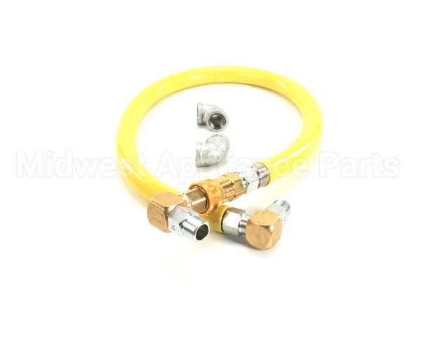 HG-4D-48S T&S Brass Gas Hose W/Quick Disconnect, 3/4 Npt, 48