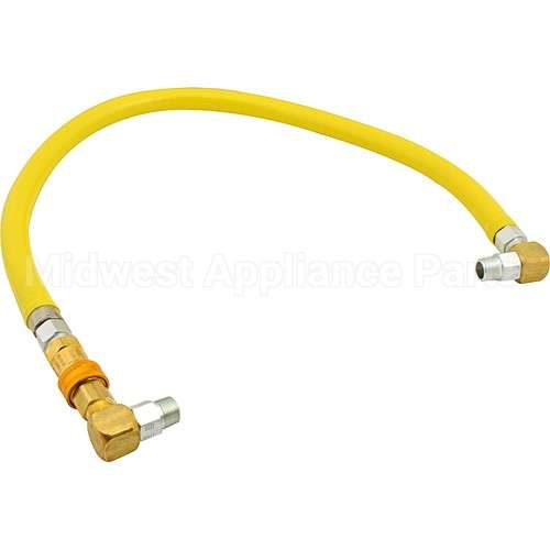 HG-4D-60S Compatible TS Brass Gas Hose Flex Ctd 3/4X60 W/90