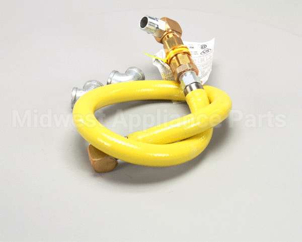 HG-4E-48S T&S Brass Gas Hose W/Quick Disconnect, 1 Npt, 48 L