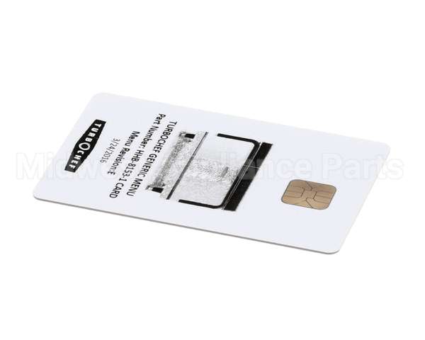 HHB-8153-1 CARD Turbochef Menu Card,Prgrmd,Hhb,Gen Mkt,Dual Temp
