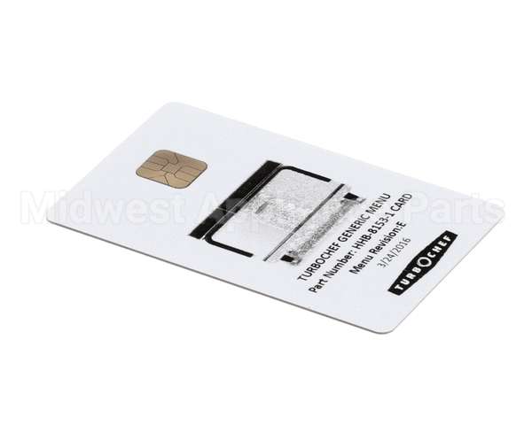 HHB-8153-1 CARD Turbochef Menu Card,Prgrmd,Hhb,Gen Mkt,Dual Temp