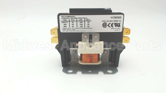 HN51JD026 Carrier 24V 1P 40Amp Contactor W/Shunt