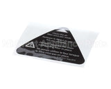 I5-9372-3 Turbochef Label, Filter Warning, Eng-Fre