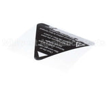 I5-9372-3 Turbochef Label, Filter Warning, Eng-Fre