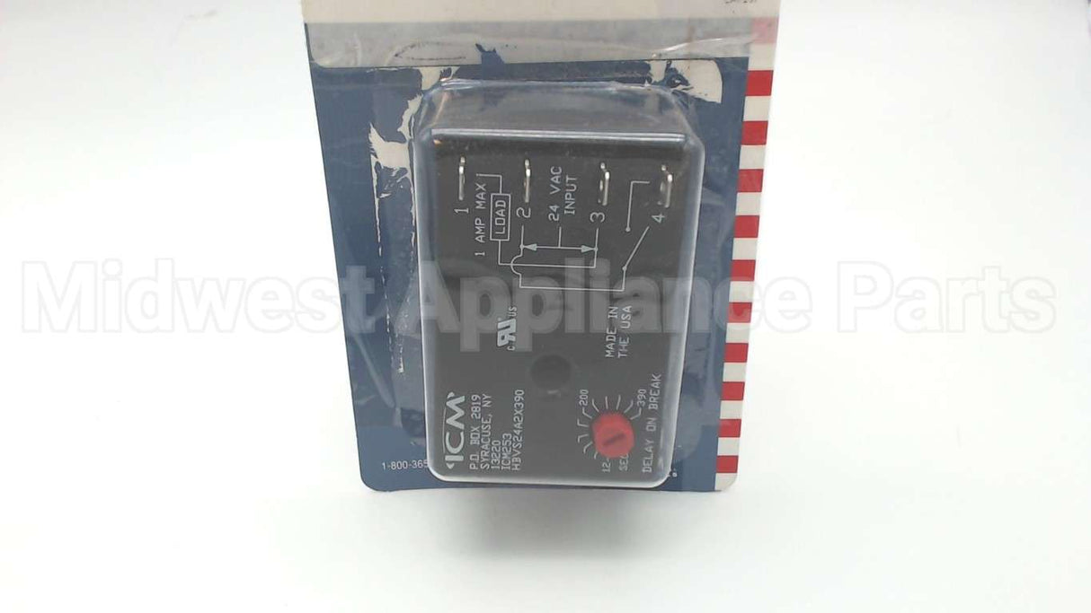 ICM253 ICM Controls Delayonbrk Timer,12-390Sec24V