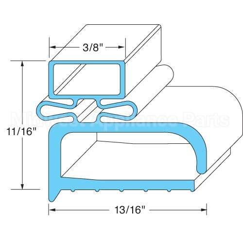 IN GSK168 Compatible Randell Gasket, 23.25 X 28.50 Screw Onnc10080 1061-0