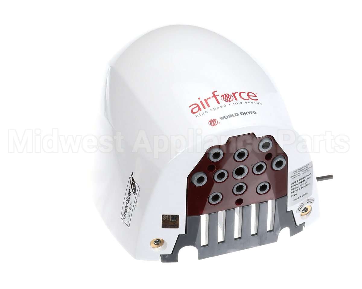 J-974A3 World Dryer Airforce, 115V 9.6A White Nr3